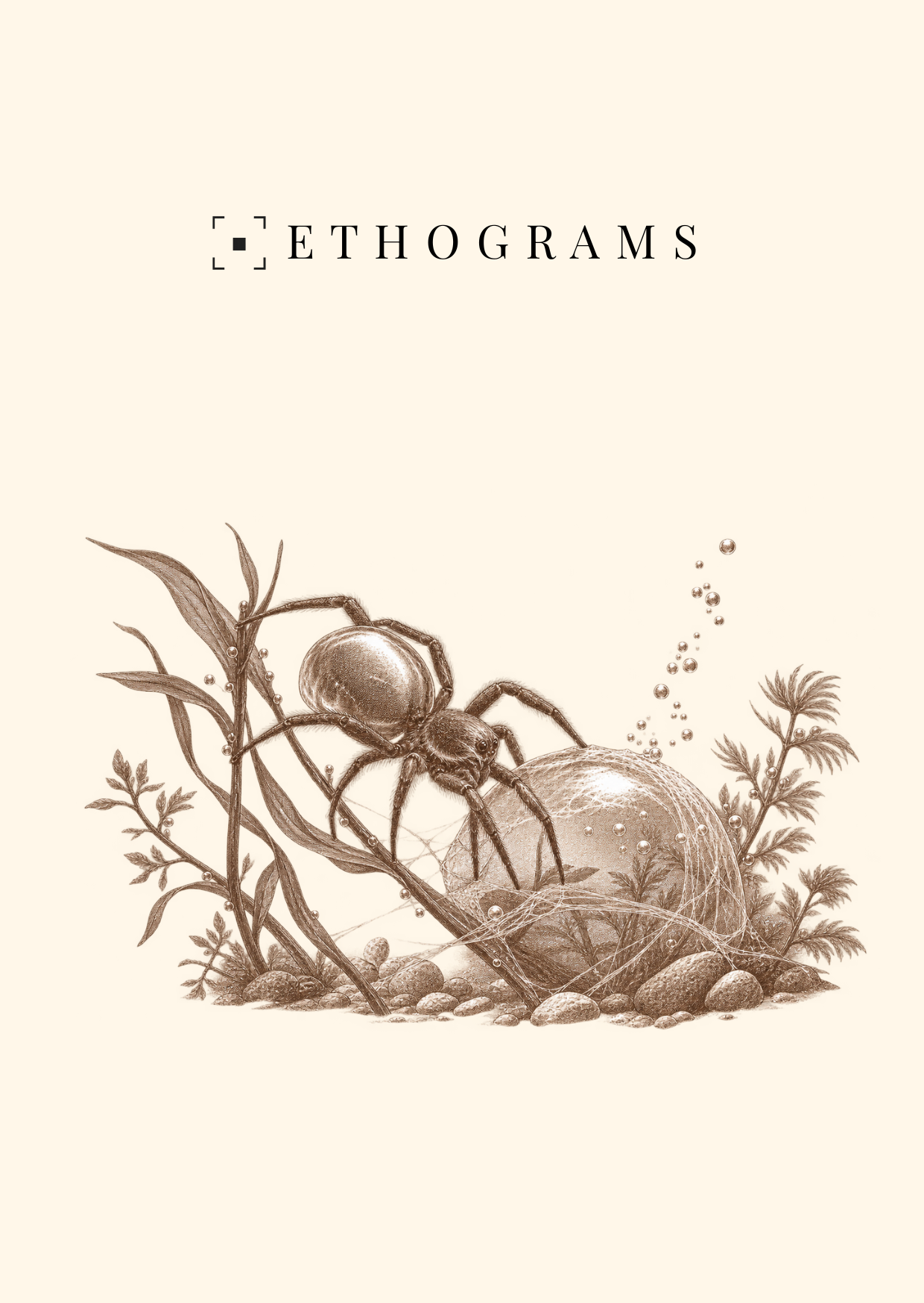 The Diving Bell — ETHOGRAMS illustrated postcard